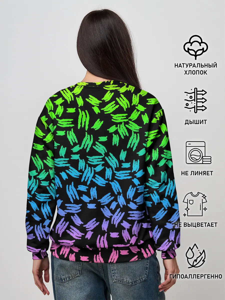 Женский свитшот / PATTERN MONSTER ENERGY