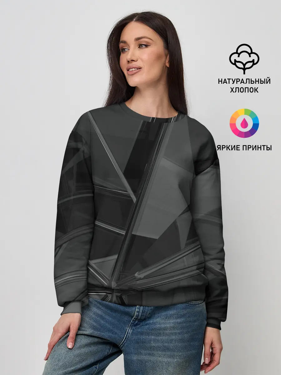 Женский свитшот / Stone | Black