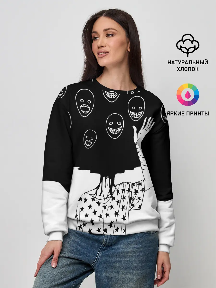 Женский свитшот / Многоликий | Multi face