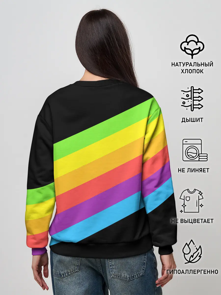 Женский свитшот / НЕОНОВЫЕ ЛИНИИ