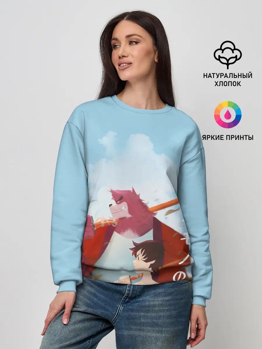 Женский свитшот / Куматэцу и его ученик