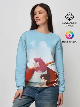 Женский свитшот / Куматэцу и его ученик