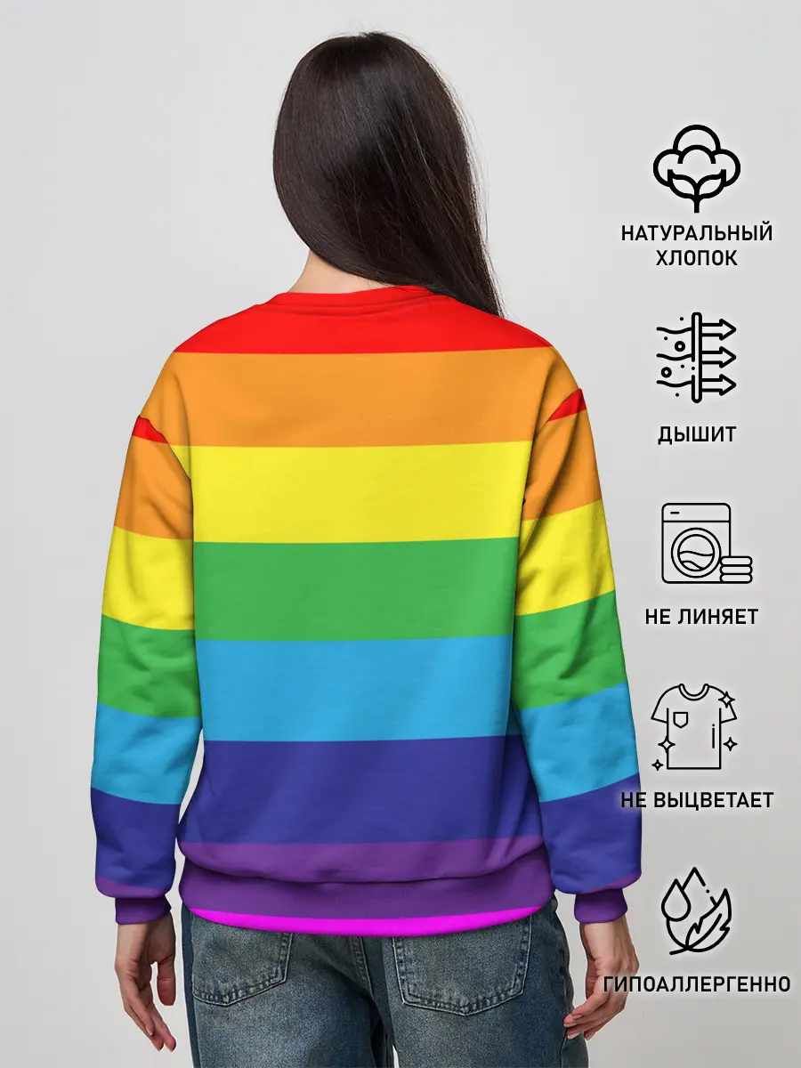 Женский свитшот / ЦВЕТНЫЕ ЛИНИИ