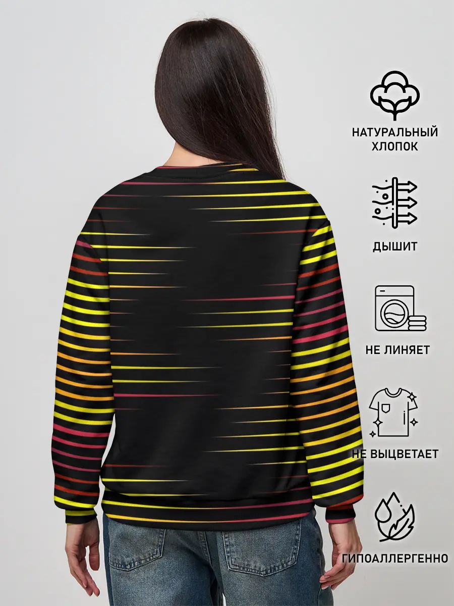 Женский свитшот / HORIZONTAL GEOMETRY