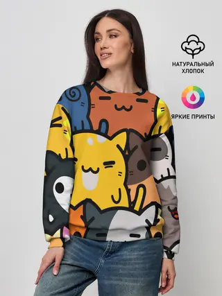 Женский свитшот / КОТЕЙКИ