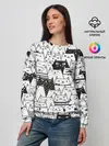 Женский свитшот / КОТЫ BLACK