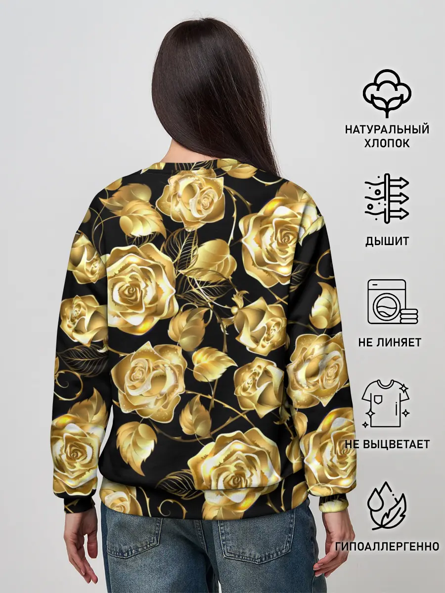 Женский свитшот / Golden Roses