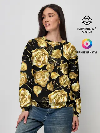 Женский свитшот / Golden Roses