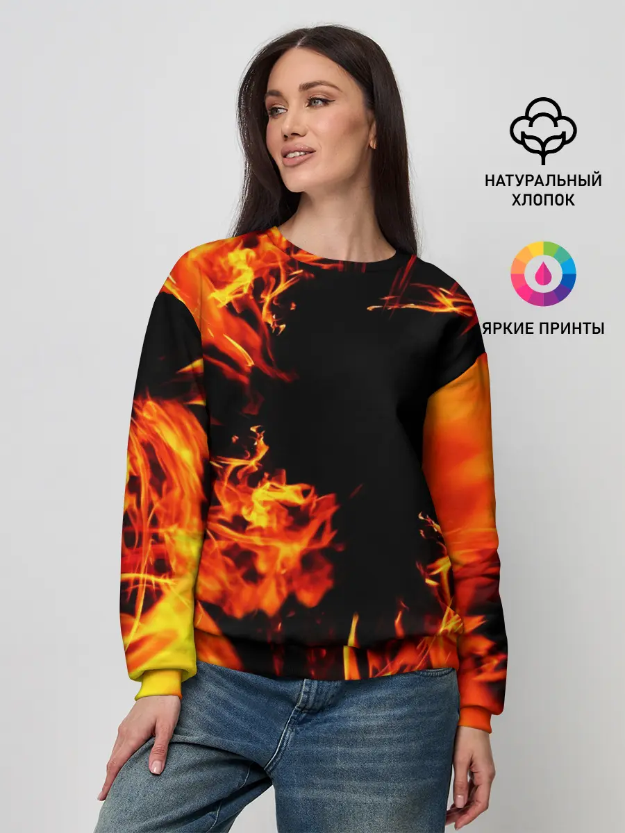 Женский свитшот / ОГОНЬ | FIRE