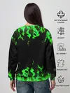 Женский свитшот / GREEN FIRE | ОГОНЬ