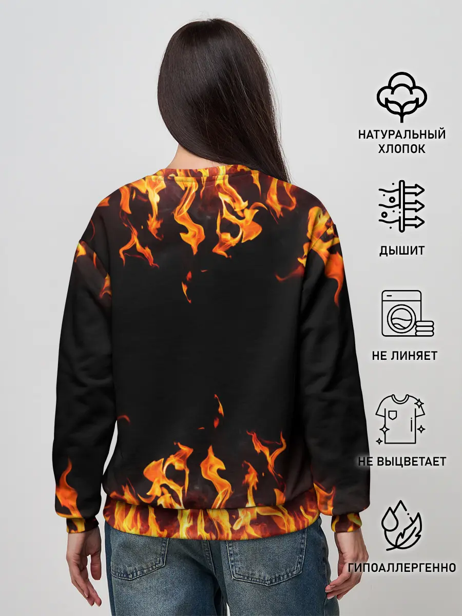 Женский свитшот / FIRE | ОГОНЬ