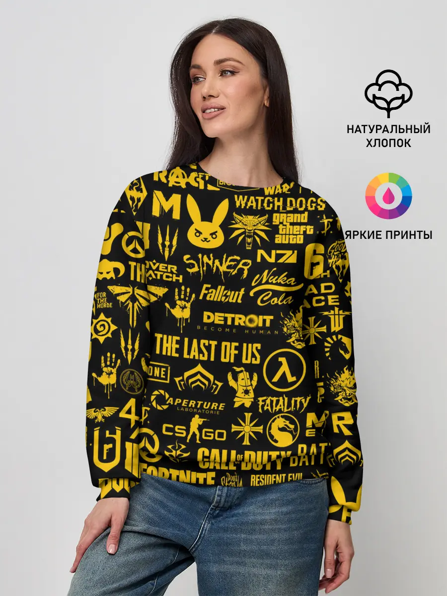 Женский свитшот / ЛОГОТИПЫ ИГР