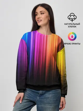 Женский свитшот / НЕОНОВЫЙ ЦВЕТ