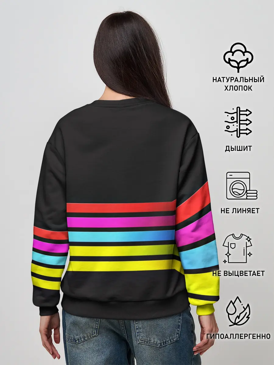 Женский свитшот / NEON GEOMETRY