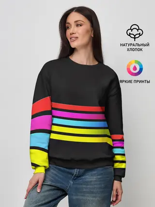 Женский свитшот / NEON GEOMETRY