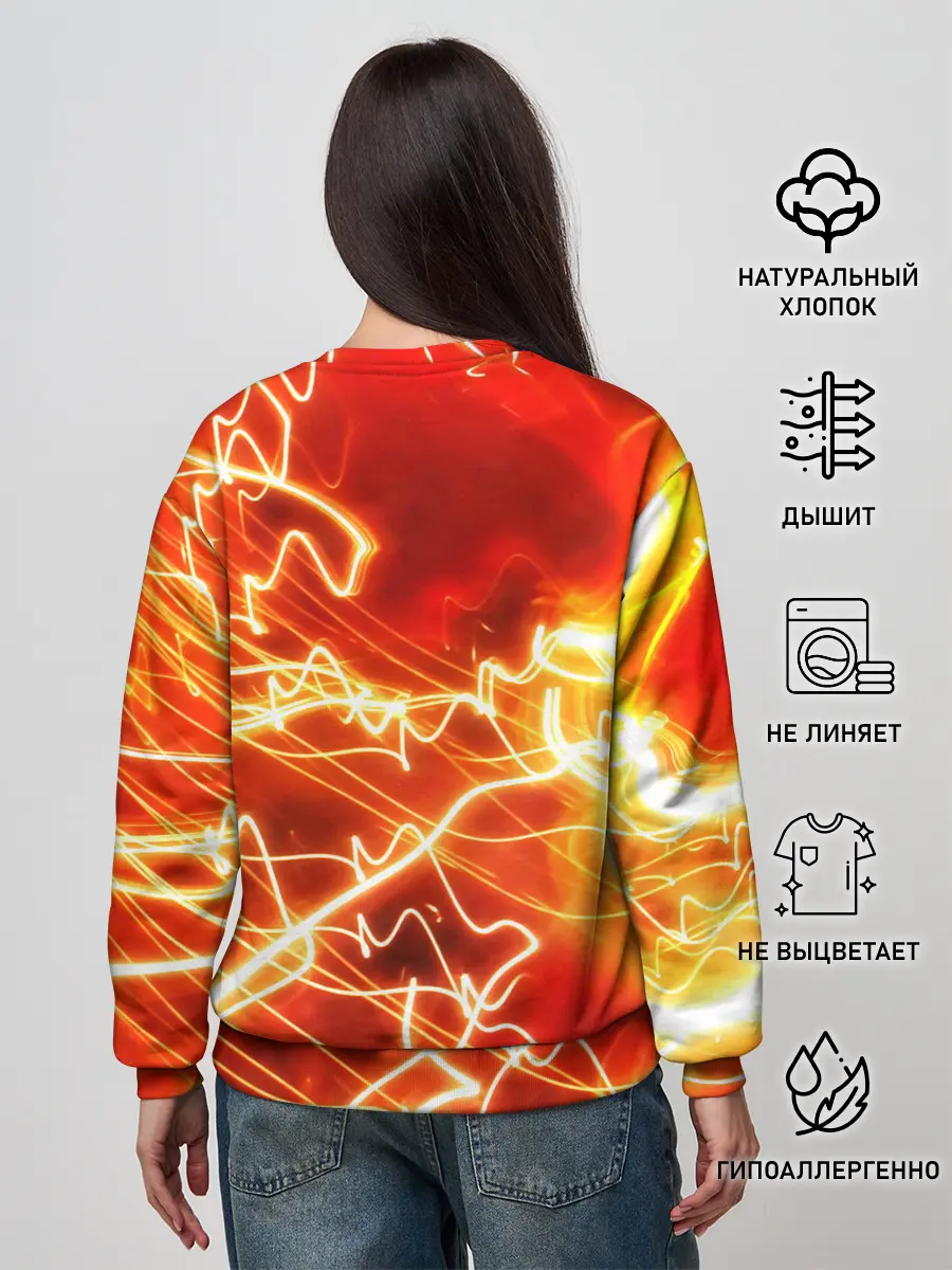 Женский свитшот / ОГНЕННАЯ МОЛНИЯ