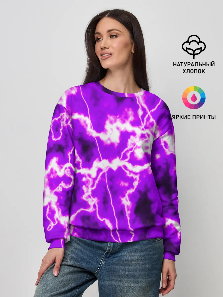 Женский свитшот / НЕОНОВАЯ СТИХИЯ