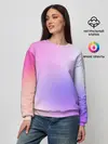 Женский свитшот / светлый градиент розовый мода