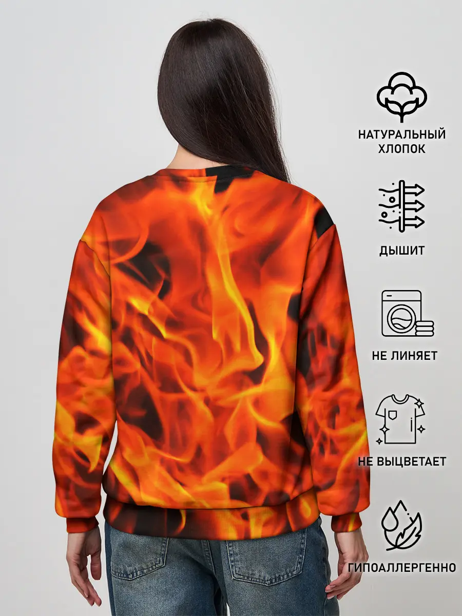 Женский свитшот / ОГОНЬ