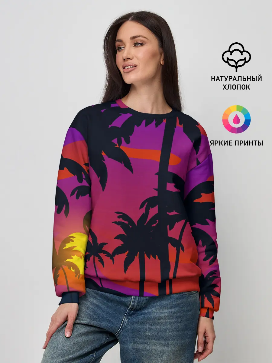 Женский свитшот / Тропический пляж