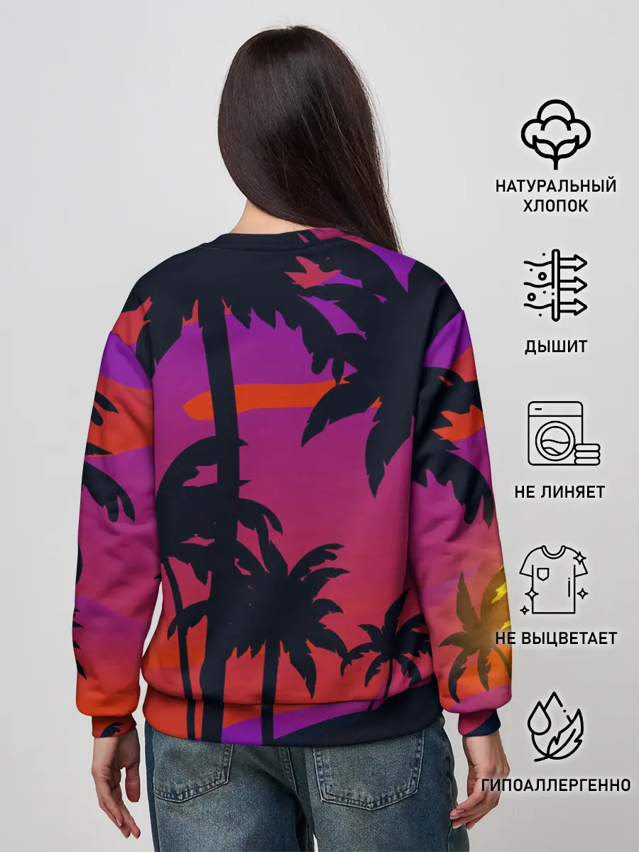 Женский свитшот / Тропический пляж
