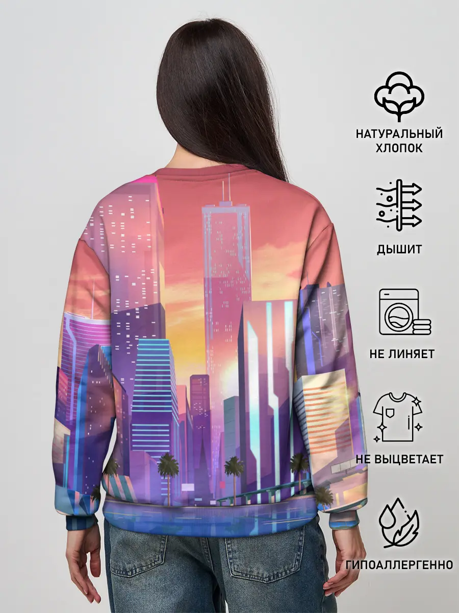 Женский свитшот / Vice city