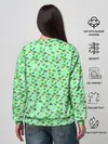 Женский свитшот / dinosaurs green