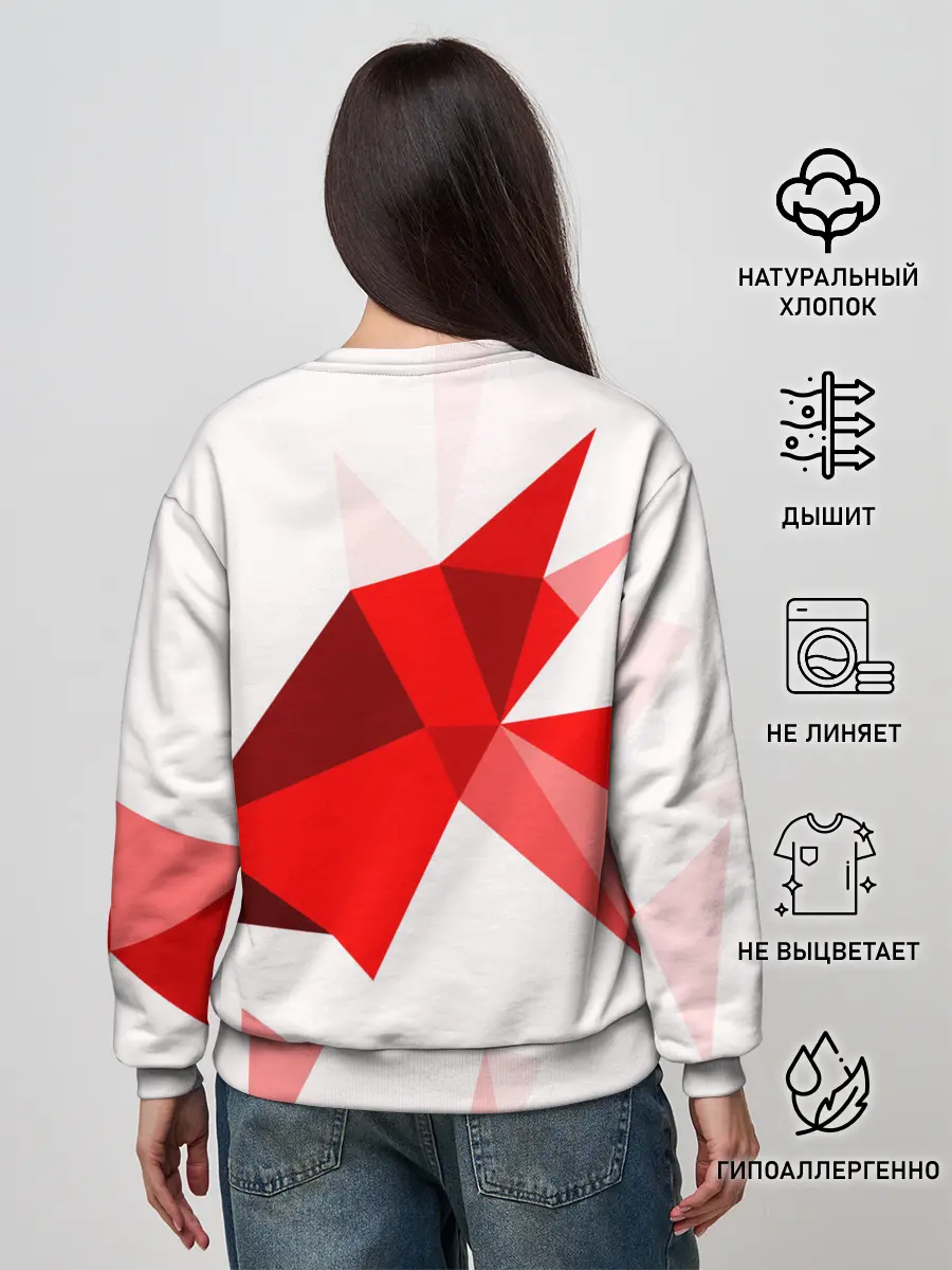 Женский свитшот / GEOMETRY RED