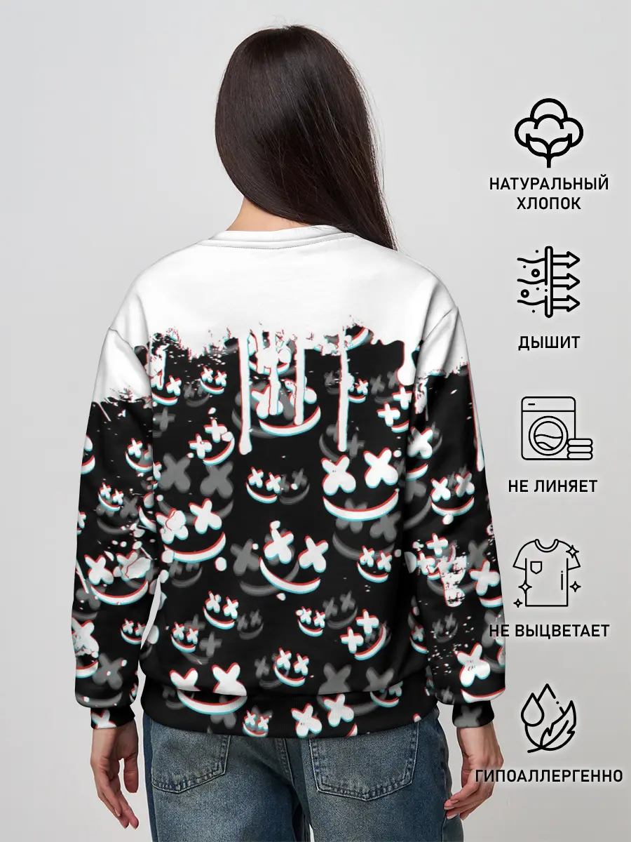 Женский свитшот / MARSHMELLO GLITCH