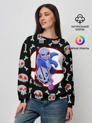 Женский свитшот / Sans | Неон