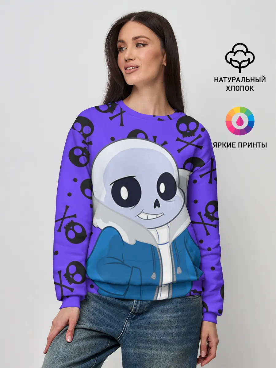 Женский свитшот / Санс | Undertale
