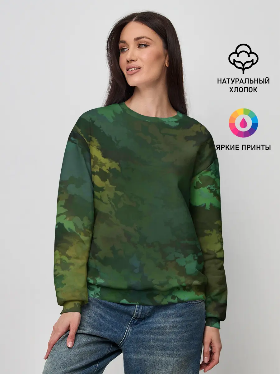 Женский свитшот / Армейский Камуфляж | Ранний