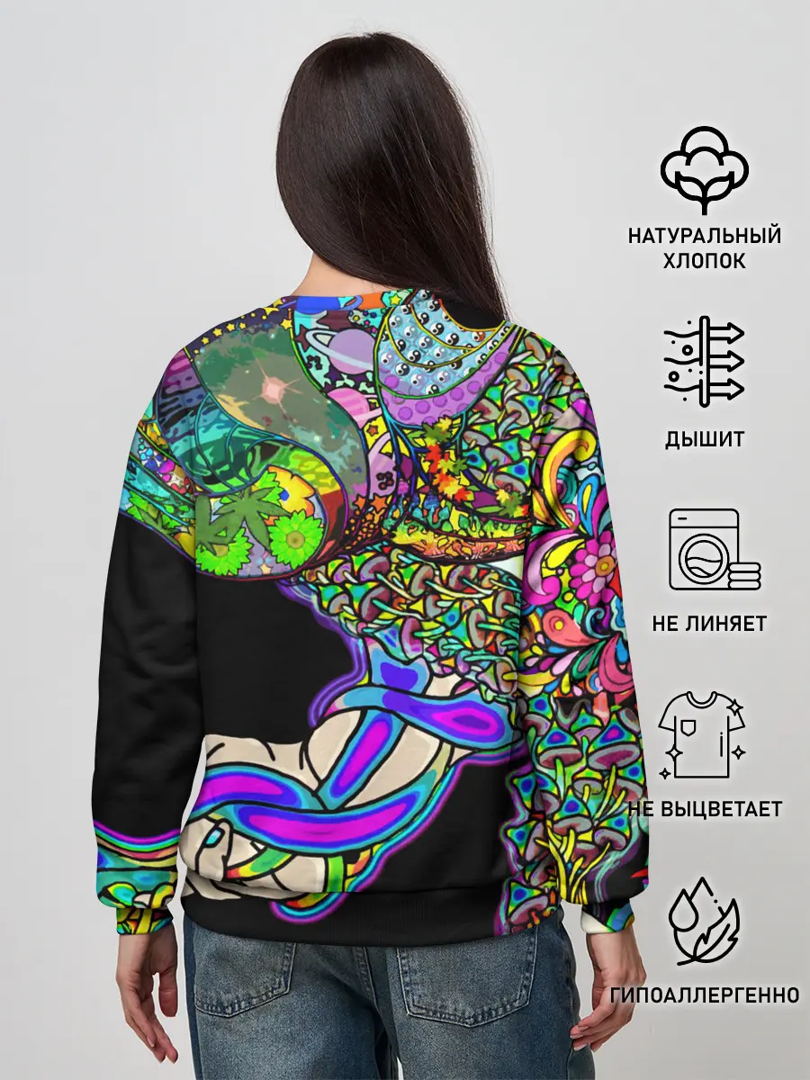 Женский свитшот / ПСИХОДЕЛИКА NEW