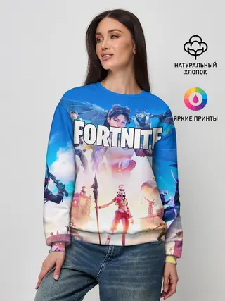 Женский свитшот / ФОРТНАЙТ 3 СЕЗОН