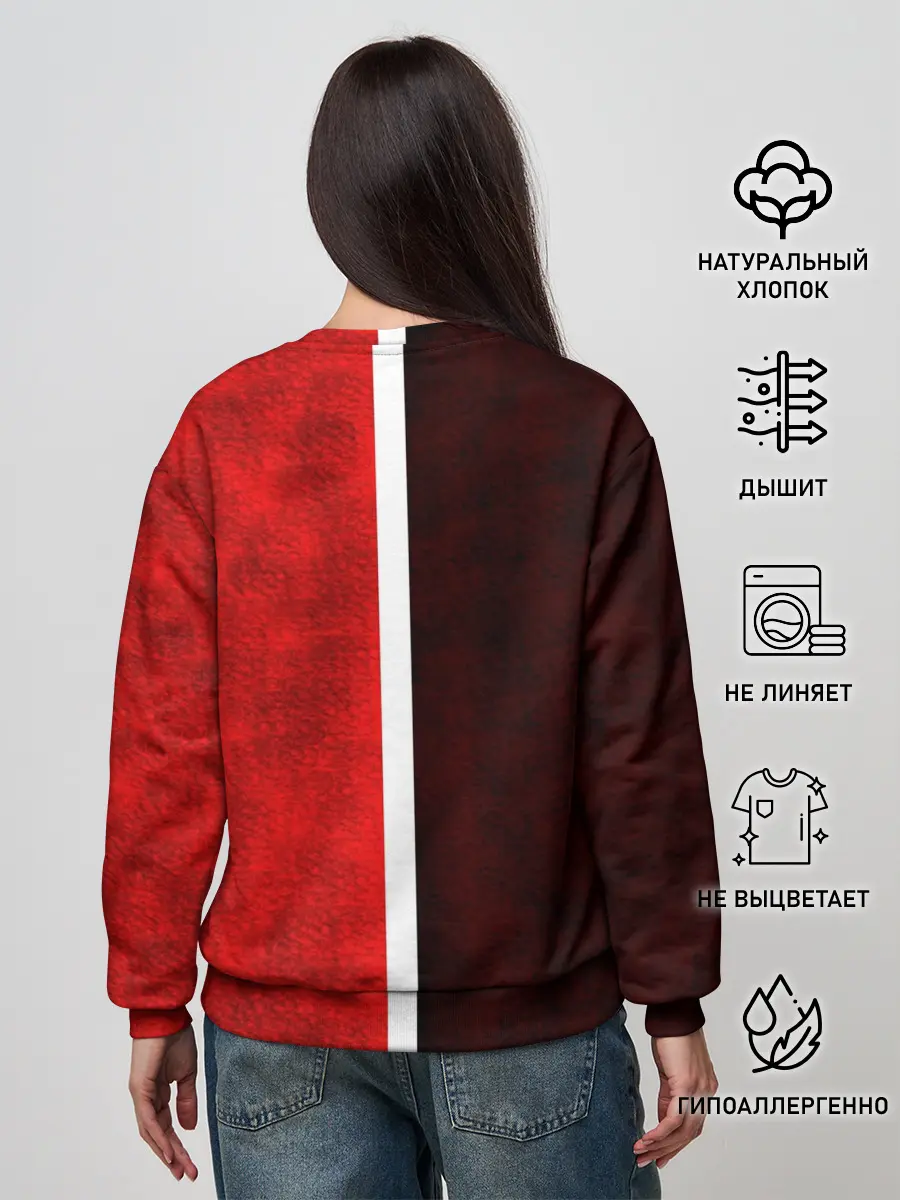 Женский свитшот / Манчестер Юнайтед 3D