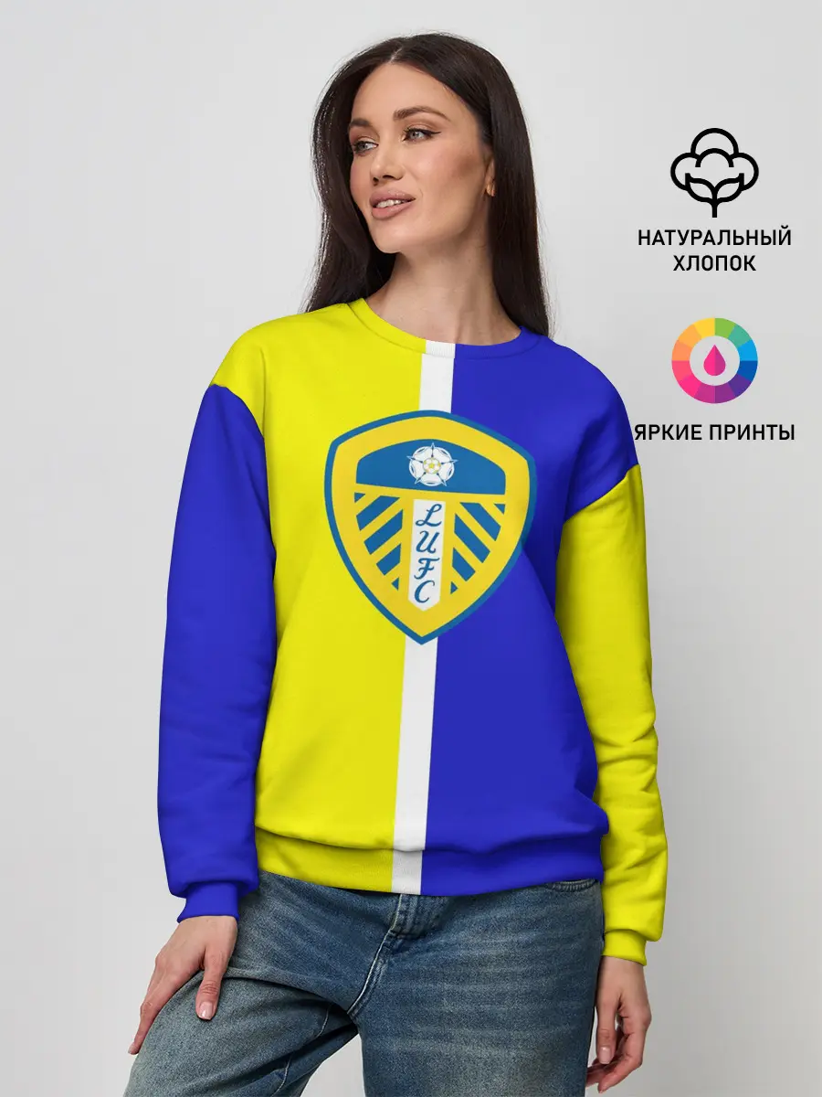 Женский свитшот / Лидс Юнайтед 3D