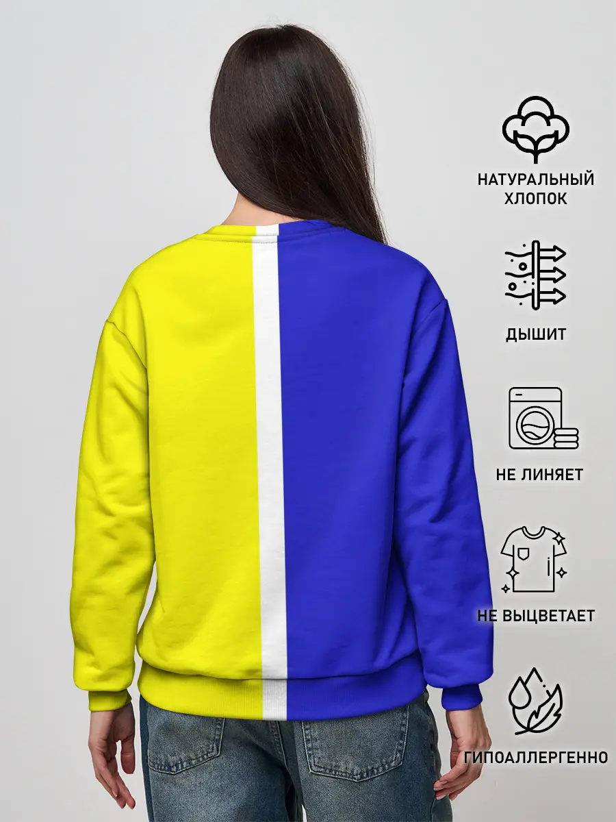 Женский свитшот / Лидс Юнайтед 3D