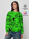 Женский свитшот / BILLIE EILISH | БИЛЛИ АЙЛИШ LOGOBOMBING