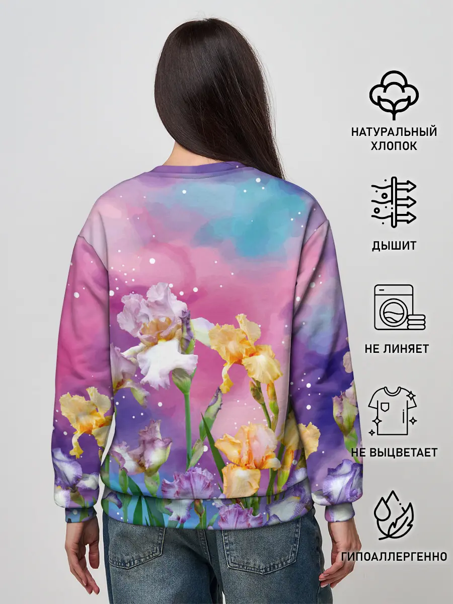 Женский свитшот / Сказочные Ирисы