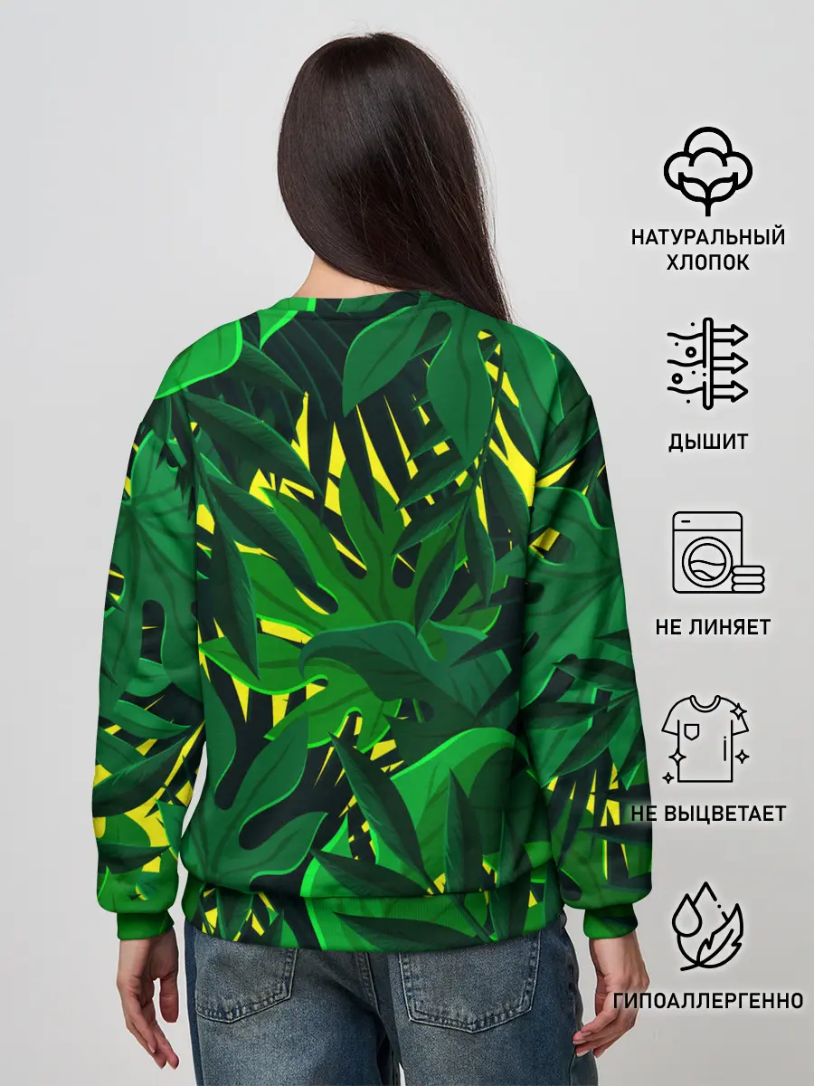 Женский свитшот / В джунглях