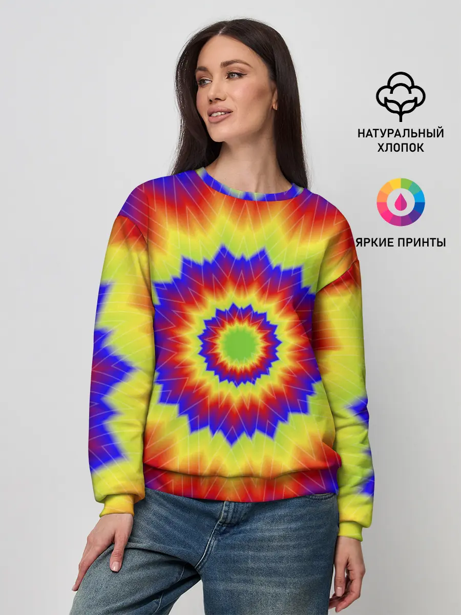 Женский свитшот / Tie-Dye