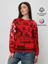 Женский свитшот / 3D кубики