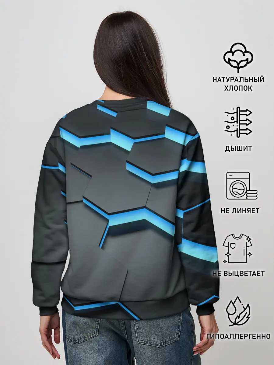 Женский свитшот / 3D Плиты