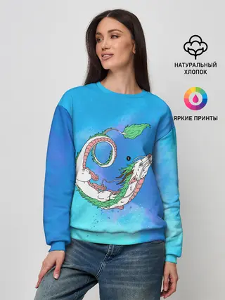 Женский свитшот / Унесенные призраками Хаку
