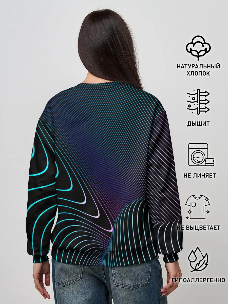 Женский свитшот / НЕОН STRIPES