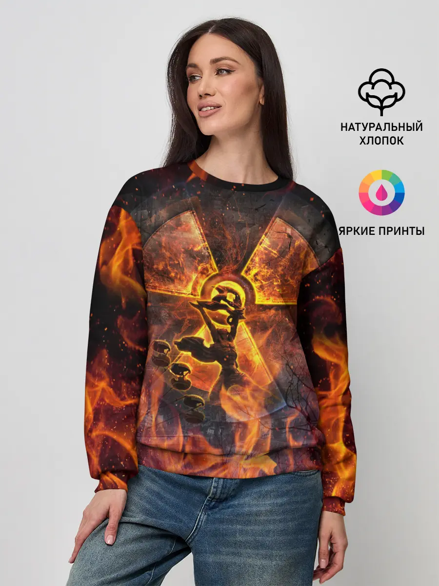 Женский свитшот / S.T.A.L.K.E.R. 2 КОЛЕСО ОБОЗРЕНИЯ,ПРИПЯТЬ