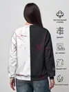 Женский свитшот / monokuma с пупком и иероглифами