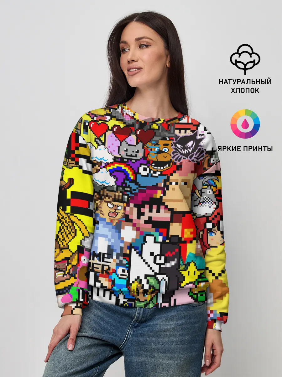 Женский свитшот / Pixel
