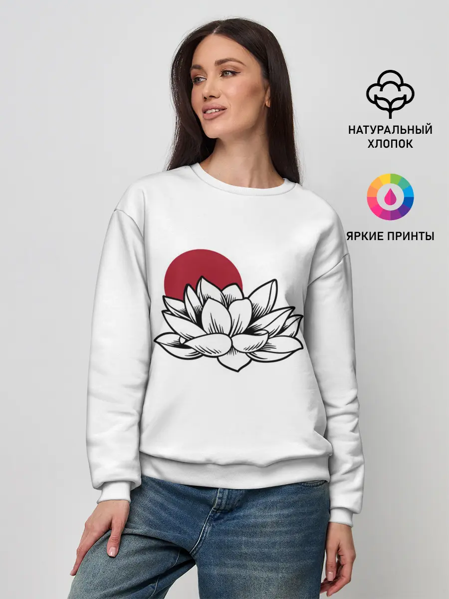 Женский свитшот / КУВШИНКА НИМФЕЯ | WATER LILY