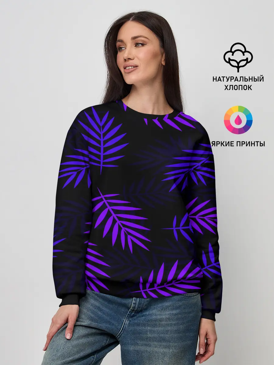Женский свитшот / НЕОНОВЫЕ ТРОПИКИ